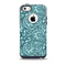 The Abstract Blue Feather Paisley Skin for the iPhone 5c OtterBox Commuter Case