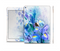 The Abstract Blue Floral Art Skin Set for the Apple iPad Air 2