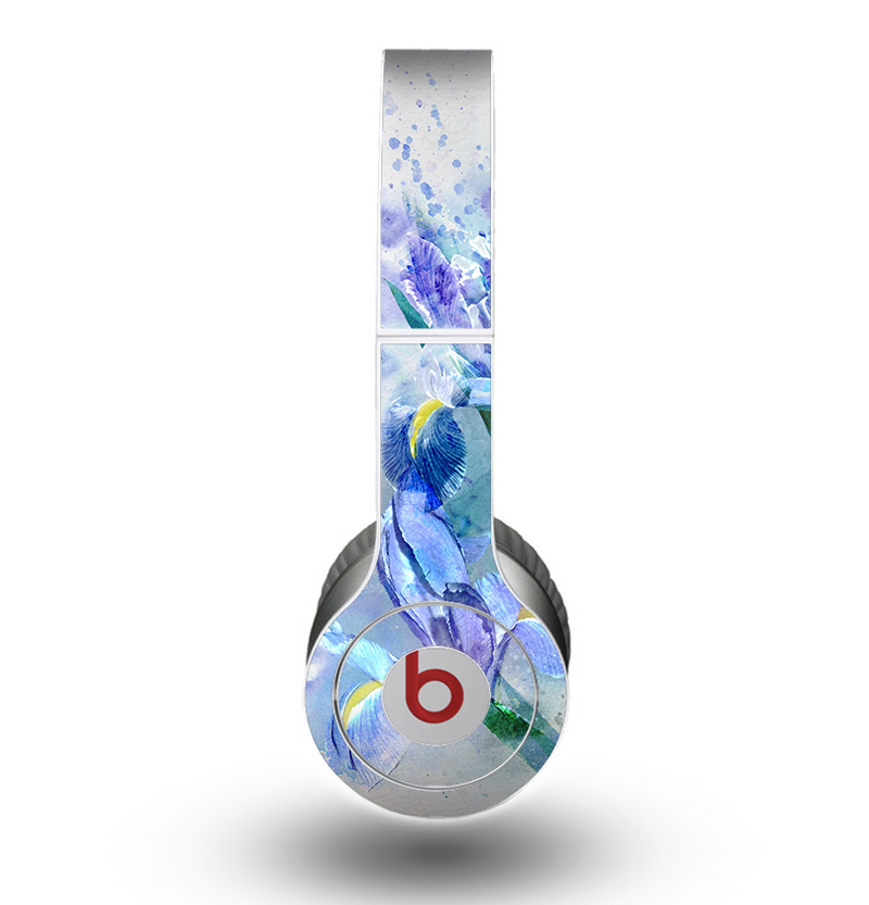 The Abstract Blue Floral Art Skin for the Beats by Dre Original Solo-Solo HD Headphones