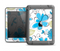 The Abstract Blue Floral Pattern V4 Apple iPad Mini LifeProof Fre Case Skin Set