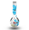 The Abstract Blue Floral Pattern V4 Skin for the Beats by Dre Original Solo-Solo HD Headphones
