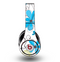 The Abstract Blue Floral Pattern V4 Skin for the Original Beats by Dre Studio Headphones