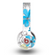 The Abstract Blue Floral Pattern V4 Skin for the Original Beats by Dre Wireless Headphones