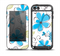 The Abstract Blue Floral Pattern V4 Skin for the iPod Touch 5th Generation frē LifeProof Case