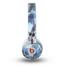 The Abstract Blue Overlay Shapes Skin for the Beats by Dre Mixr Headphones