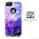 The Abstract Blue & Pink Surface Skin For The iPhone 4-4s or 5-5s Otterbox Commuter Case