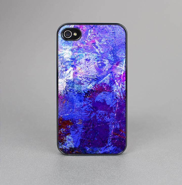 The Abstract Blue & Pink Surface Skin-Sert for the Apple iPhone 4-4s Skin-Sert Case