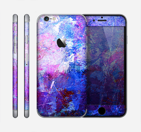 The Abstract Blue & Pink Surface Skin for the Apple iPhone 6