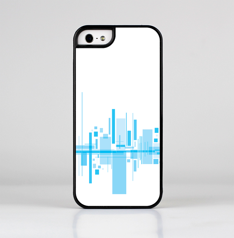The Abstract Blue Skyline View Skin-Sert for the Apple iPhone 5-5s Skin-Sert Case