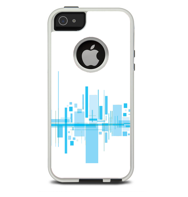 The Abstract Blue Skyline View Skin For The iPhone 5-5s Otterbox Commuter Case
