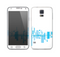 The Abstract Blue Skyline View Skin For the Samsung Galaxy S5