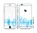 The Abstract Blue Skyline View Sectioned Skin Series for the Apple iPhone 6 Plus
