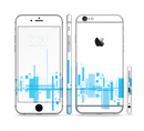 The Abstract Blue Skyline View Sectioned Skin Series for the Apple iPhone 6/6s Plus