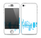 The Abstract Blue Skyline View Skin for the Apple iPhone 4-4s