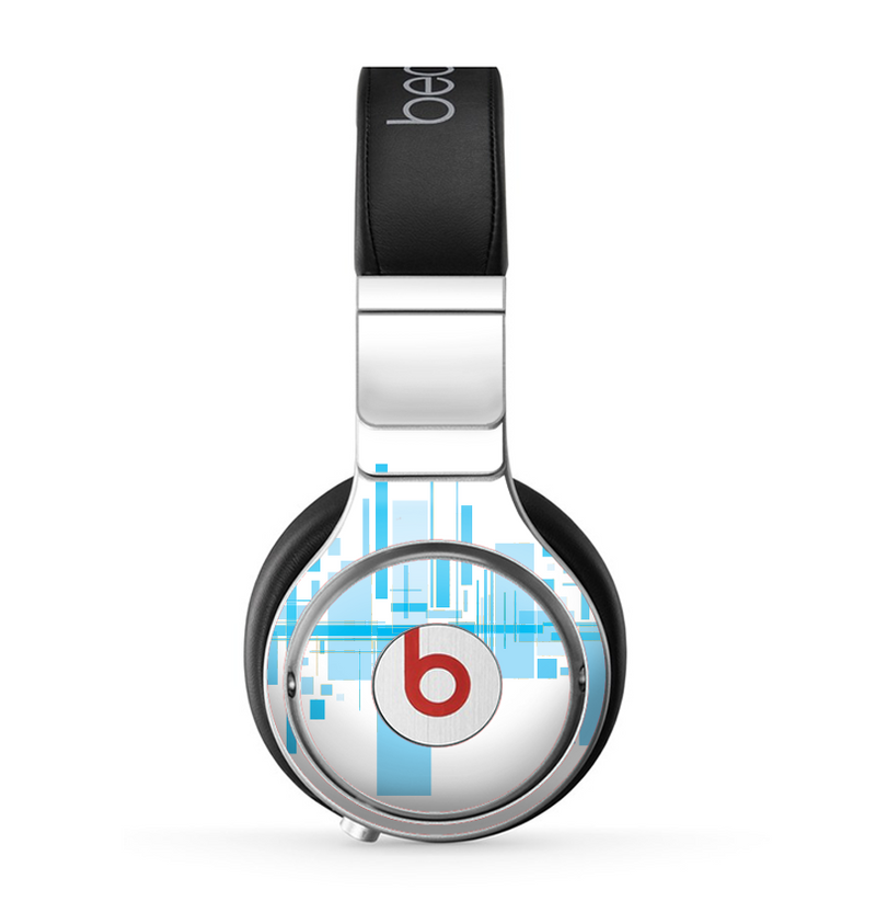The Abstract Blue Skyline View Skin for the Beats by Dre Pro Headphones