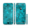 The Abstract Blue Tiled Sectioned Skin Series for the Apple iPhone 6s Plus