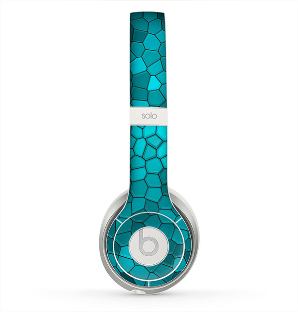 The Abstract Blue Tiled Skin for the Beats by Dre Solo 2 Headphones