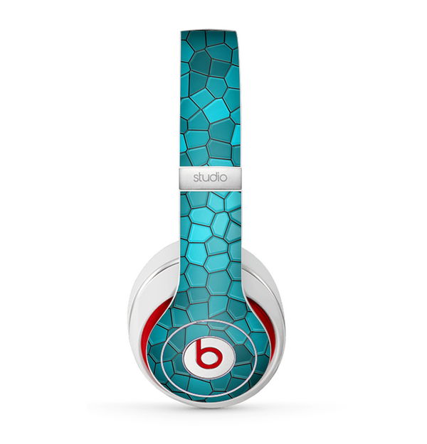 The Abstract Blue Tiled Skin for the Beats by Dre Studio (2013+ Version) Headphones