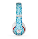 The Abstract Blue Triangular Cubes Skin for the Beats by Dre Studio (2013+ Version) Headphones