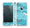 The Abstract Blue Vector Seamless Cloud Pattern Skin Set for the Apple iPhone 5