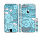The Abstract Blue Vector Seamless Cloud Pattern Sectioned Skin Series for the Apple iPhone 6 Plus