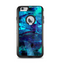 The Abstract Blue Vibrant Colored Art Apple iPhone 6 Plus Otterbox Commuter Case Skin Set