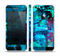 The Abstract Blue Vibrant Colored Art Skin Set for the Apple iPhone 5