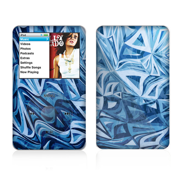 The Abstract Blue Water Pattern Skin For The Apple iPod Classic