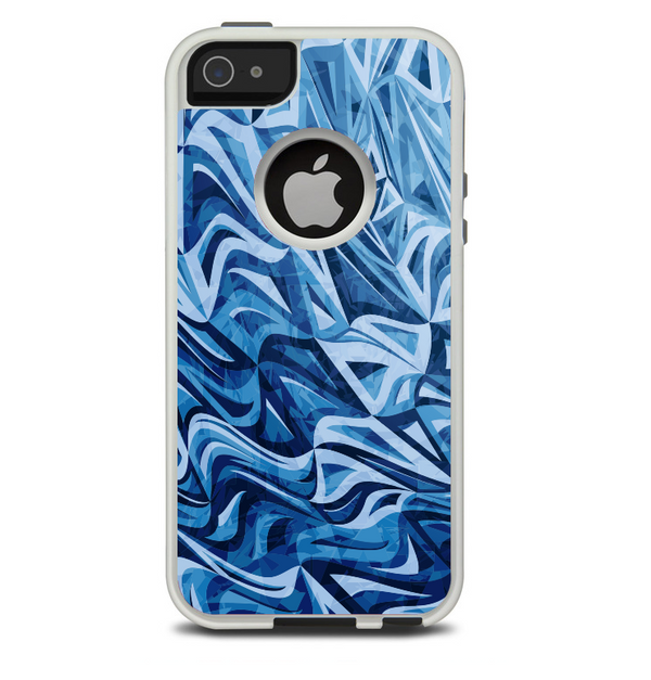 The Abstract Blue Water Pattern Skin For The iPhone 5-5s Otterbox Commuter Case
