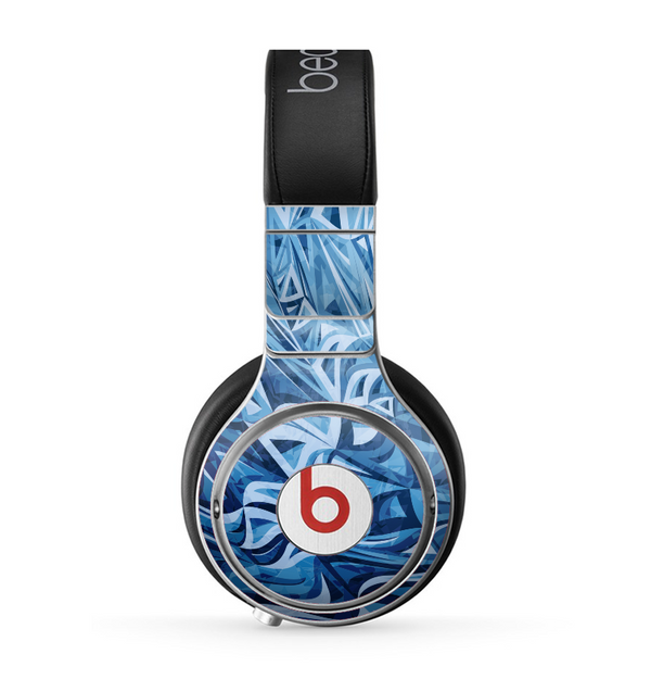 The Abstract Blue Water Pattern Skin for the Beats by Dre Pro Headphones
