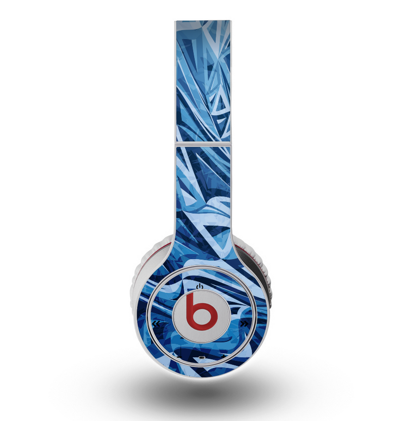The Abstract Blue Water Pattern Skin for the Original Beats by Dre Wireless Headphones