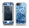 The Abstract Blue Water Pattern Skin for the iPhone 5-5s OtterBox Preserver WaterProof Case