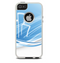 The Abstract Blue & White Future City View Skin For The iPhone 5-5s Otterbox Commuter Case