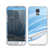 The Abstract Blue & White Future City View Skin For the Samsung Galaxy S5