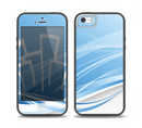 The Abstract Blue & White Future City View Skin Set for the iPhone 5-5s Skech Glow Case