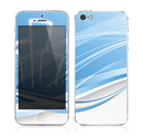 The Abstract Blue & White Future City View Skin for the Apple iPhone 5s