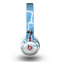 The Abstract Blue & White Future City View Skin for the Beats by Dre Mixr Headphones