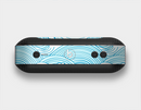 The Abstract Blue & White Waves Skin Set for the Beats Pill Plus