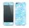 The Abstract Blue & White Waves Skin for the Apple iPhone 5s