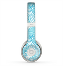 The Abstract Blue & White Waves Skin for the Beats by Dre Solo 2 Headphones