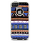 The Abstract Blue and Brown Shaped Aztec Skin For The iPhone 5-5s Otterbox Commuter Case