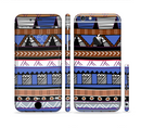 The Abstract Blue and Brown Shaped Aztec Sectioned Skin Series for the Apple iPhone 6/6s Plus