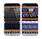 The Abstract Blue and Brown Shaped Aztec Skin for the Apple iPhone 4-4s