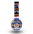 The Abstract Blue and Brown Shaped Aztec Skin for the Original Beats by Dre Wireless Headphones