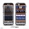 The Abstract Blue and Brown Shaped Aztec Skin for the iPhone 5c nüüd LifeProof Case