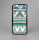 The Abstract Blue and Green Triangle Aztec Skin-Sert for the Apple iPhone 6 Plus Skin-Sert Case