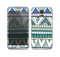 The Abstract Blue and Green Triangle Aztec Skin For the Samsung Galaxy S5