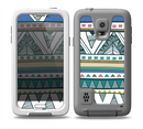The Abstract Blue and Green Triangle Aztec Skin Samsung Galaxy S5 frē LifeProof Case