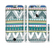 The Abstract Blue and Green Triangle Aztec Sectioned Skin Series for the Apple iPhone 6s