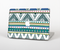 The Abstract Blue and Green Triangle Aztec Skin for the Apple MacBook Pro 15"